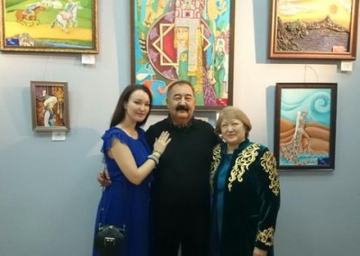 семья художника Айжарык Еспаева
