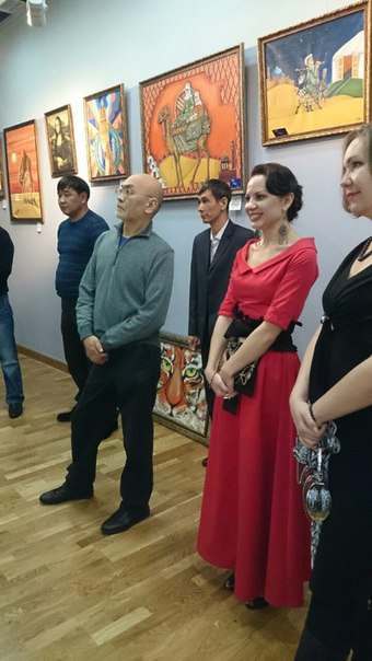 the exhibition of the artist Ayzharyk Espaeva